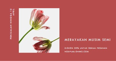 Keajaiban botani red modern-simple