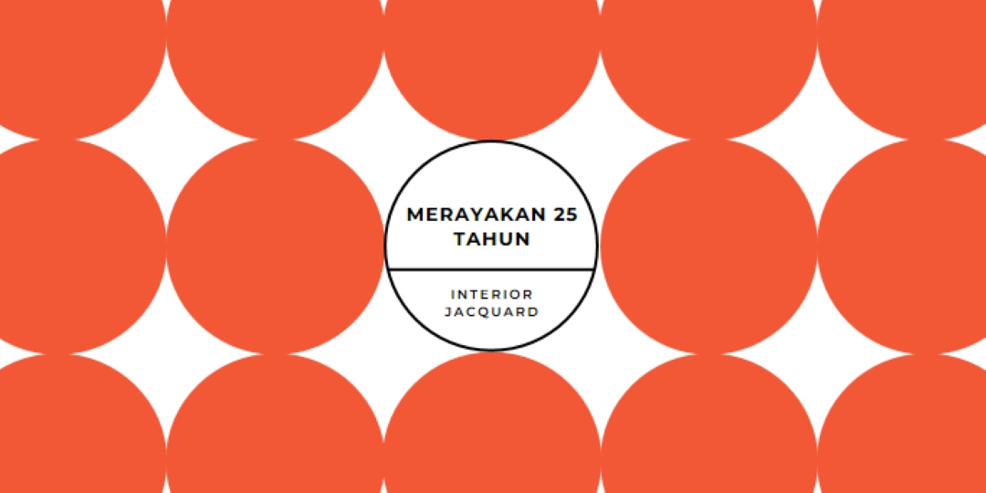 Merayakan 25 tahun orange modern-geometric-&-linear