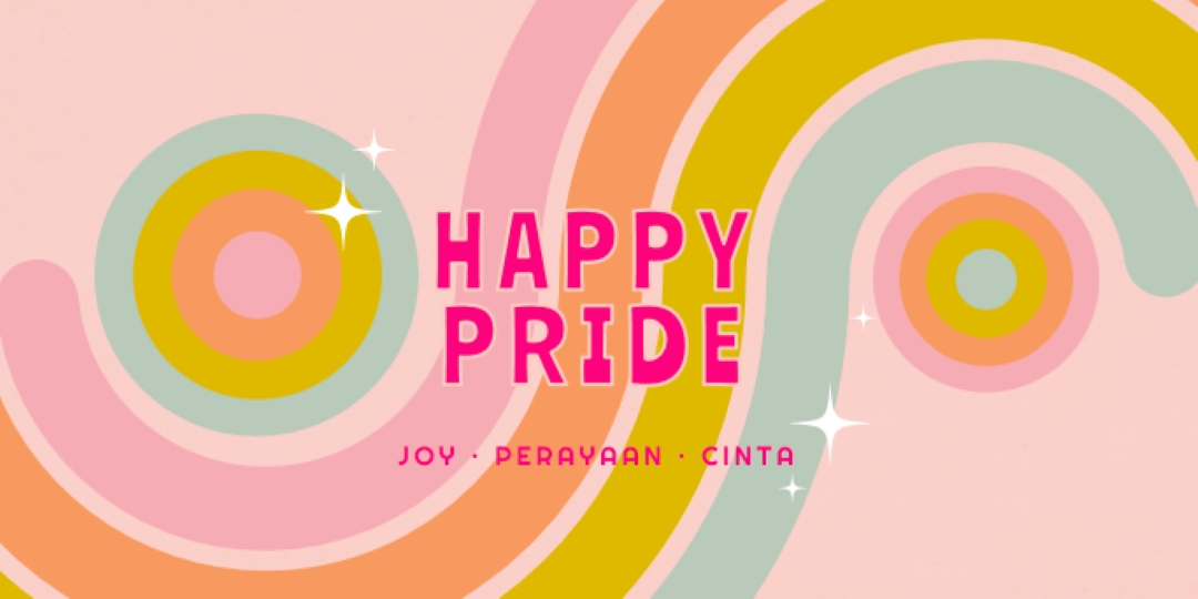 Sukacita, perayaan, cinta pink vintage-retro
