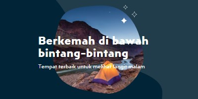 Di bawah bintang-bintang blue organic-simple