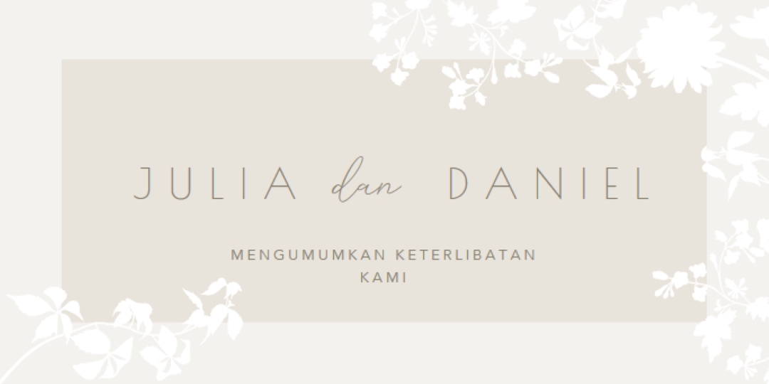 Taman cinta gray vintage-botanical