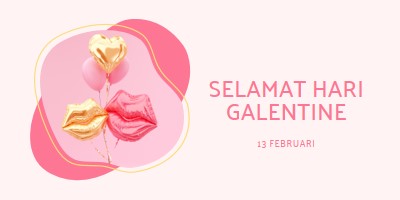 Selamat Hari Valentine, gal white organic-simple