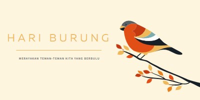 Ini Hari Burung yellow whimsical-line