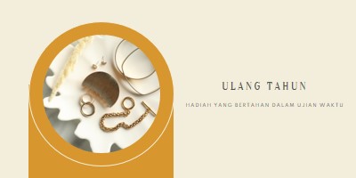 Pengaturan unik orange organic-boho