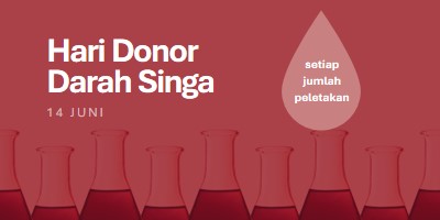 Hari Donor Darah Singa red modern-bold