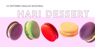 Jangan lewatkan Dessert Day purple modern-bold