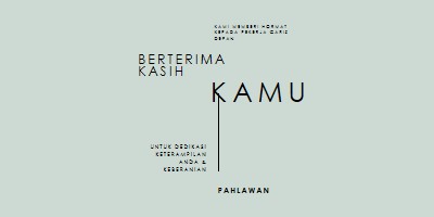 Kami salut padamu gray modern-simple