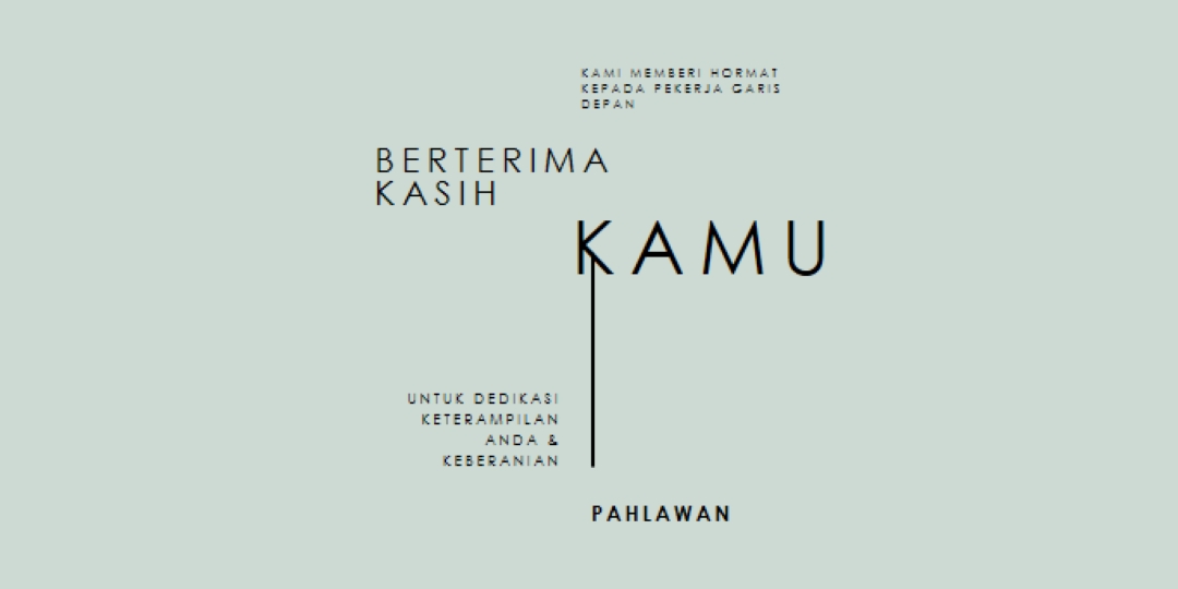 Kami salut padamu gray modern-simple