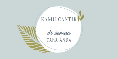 Indah dengan segala cara Anda blue organic-simple