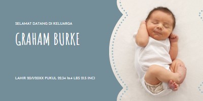 Bayi biru blue modern-simple