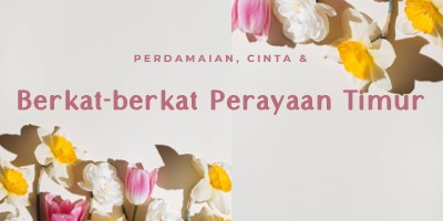 Perdamaian dan cinta Di Hari Timur gray modern-simple