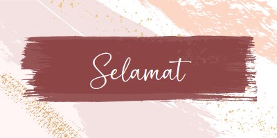 Selamat sederhana pink organic-simple