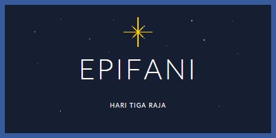 Mengamati Epiphany blue modern-simple