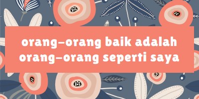 Jenis orang-orang saya orange organic-simple