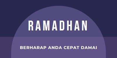 Berharap Anda dengan cepat yang damai purple modern-color-block