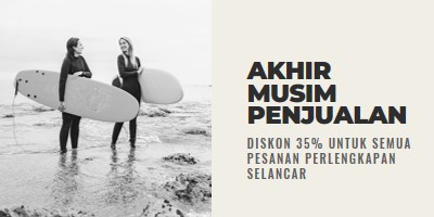 Kebahagiaan pantai gray modern-bold