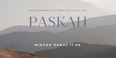 Bergabunglah dengan kami hari Minggu Timur gray modern-simple