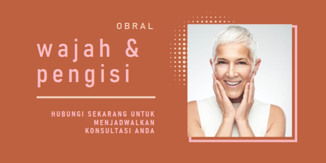 Penjualan wajah dan pengisi orange modern-geometric-&-linear