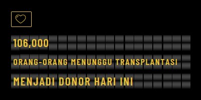 Menjadi donor organ hari ini black modern-bold