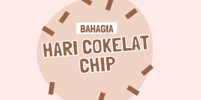 Selamat Hari Cokelat brown organic-simple