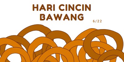 Cincin dengan selusin orange whimsical-line