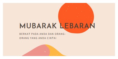 Berkah Lebaran pink organic-simple