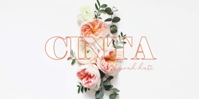 Cinta murah hati white vintage-botanical