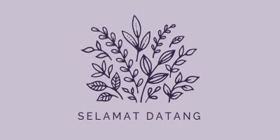 Halo yang di sana purple whimsical-line