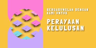 Bergabung dalam perayaan kelulusan yellow whimsical-color-block