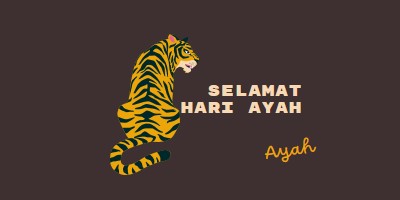 Selamat Hari Ayah, Ayah brown whimsical-color-block