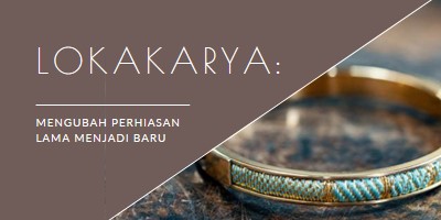 Lokakarya perhiasan brown organic-simple