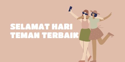 Teman terbaik pink whimsical-color-block