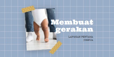 Melangkah keluar blue modern-simple