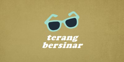 Sinar matahari cerah bersinar green vintage-retro