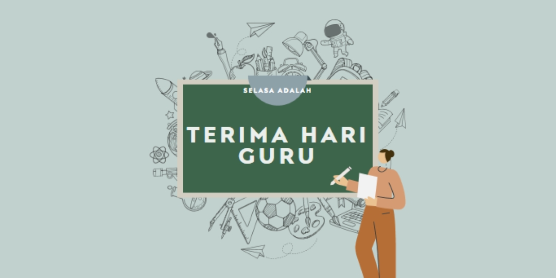 Bersyukur pada guru green modern-color-block