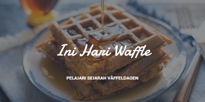 Ini Hari Waffle blue modern-simple