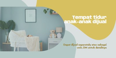 Tempat tidur utama blue organic-simple