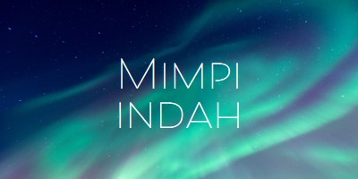 Langit malam bermimpi indah blue modern-simple