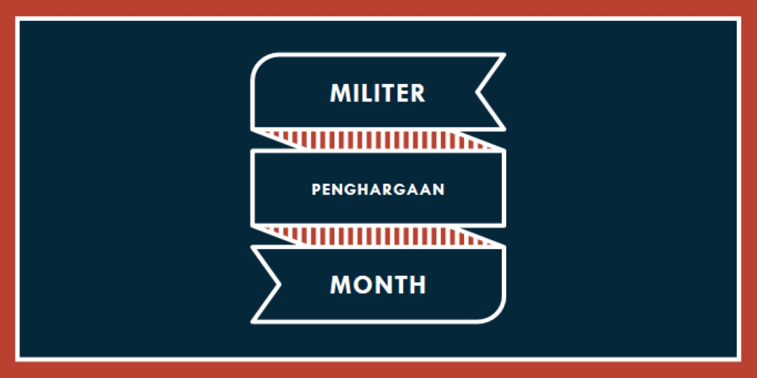 Merayakan Bulan Apresiasi Militer blue modern-simple