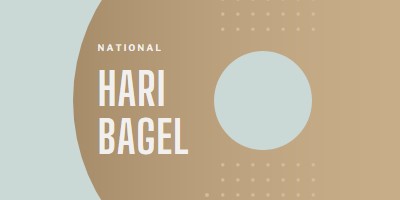 Hari Bagel Nasional brown modern-simple