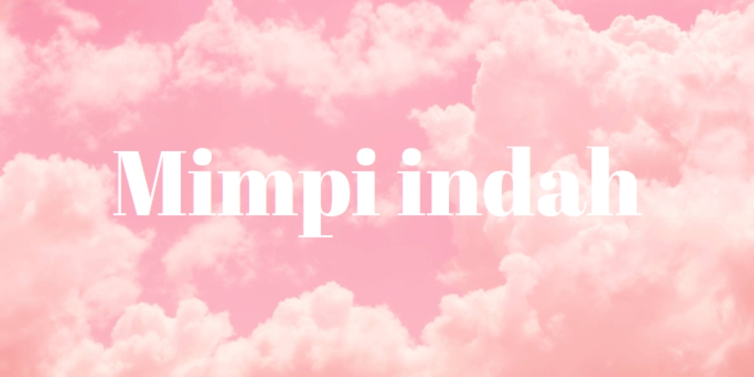 Pada waktu tidur awan pink modern-simple