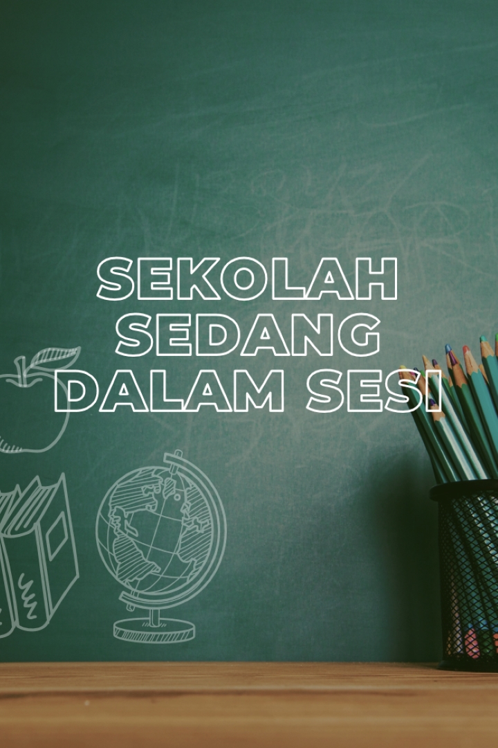 Sekolah sedang dalam sesi green modern-simple