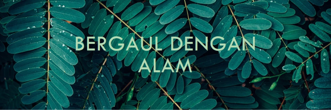 Bergaul dengan alam green modern-simple