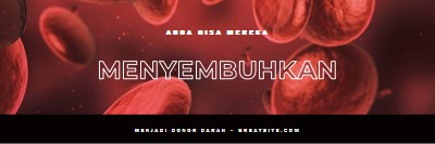 Menjadi donor darah red modern-simple