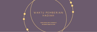 Ini waktu pemberian hadiah purple modern-simple