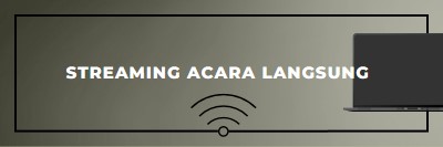 Streaming acara langsung gray modern-bold