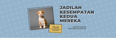 Anak anjing kesempatan kedua blue modern-bold