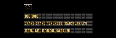 Menjadi donor organ hari ini black modern-bold