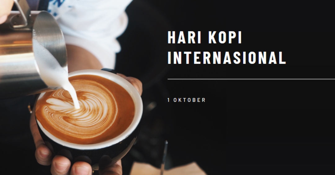 Hari Kopi Internasional brown modern-simple