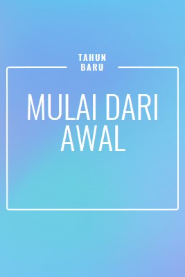 Mulai dari awal blue modern-bold